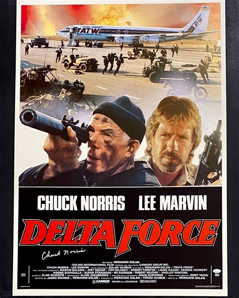 Chuck Norris Signed Autographed Delta Force Original Movie Poster JSA WA216442 – Fiterman Sports ...