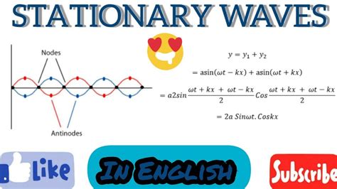 EQUATION OF STANDING WAVES | NODES & ANTI NODES |ENGLISH LANGUAGE | PHYSICS | EASY LEARNING ...