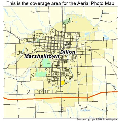 Aerial Photography Map of Marshalltown, IA Iowa