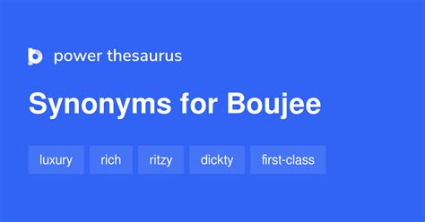 Boujee synonyms - 46 Words and Phrases for Boujee