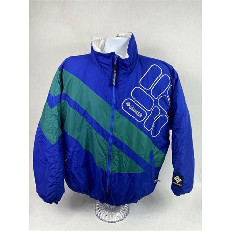 VTG 90S COLUMBIA SPORTSWEAR COMPANY FULL ZIP PUFFER... - Depop