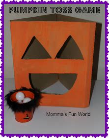 Momma's Fun World: DYI Pumpkin toss game