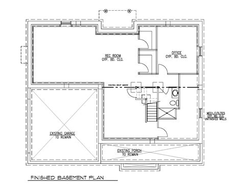 Finished Basement Floor Plan - Premier Design Custom Homes