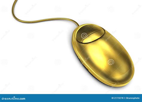 Gold Computer Mouse Royalty Free Stock Photos - Image: 2173278