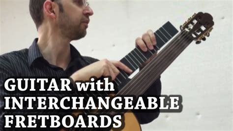 Microtonal Guitar (Interchangeable Fretboard) - YouTube