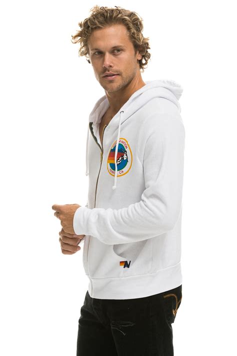 AVIATOR NATION HOODIE - WHITE - Aviator Nation