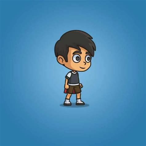 Super Boy - 2D Character Sprite - Royalty Free Game Asset