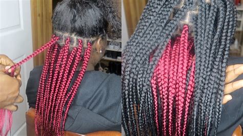 Small box braids with color - rillyadventures