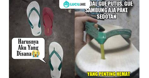 11 Meme Lucu 'Sandal Jepit' Ini Bikin Ngakak Setuju