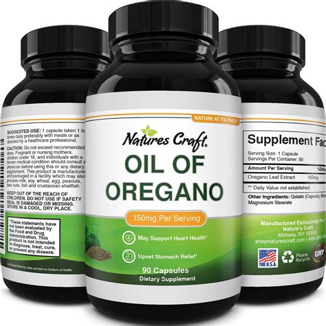 Pure Wild Oregano Oil Capsules - Oil of Oregano Capsules for Immune ...