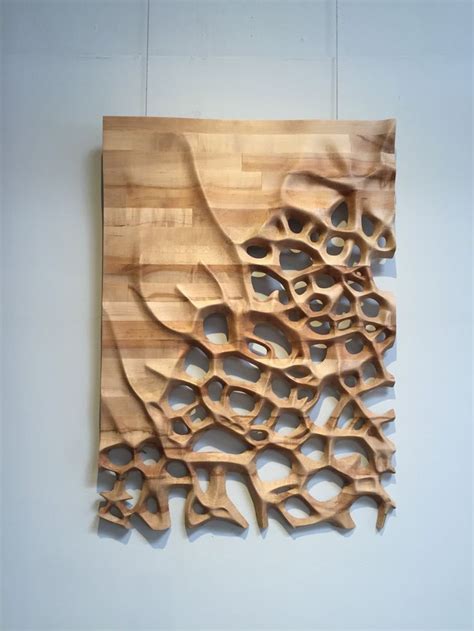 Wall Hanging, 3D CNC Milled Maple Wood - Etsy | Wood sculpture, Wooden ...