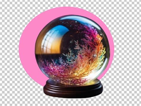 Premium PSD | A magical colorful crystal ball