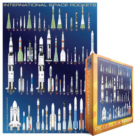 Jigsaw Puzzle - 1000 Pieces - International Space Rockets Eurographics-6000-1015 1000 pieces ...