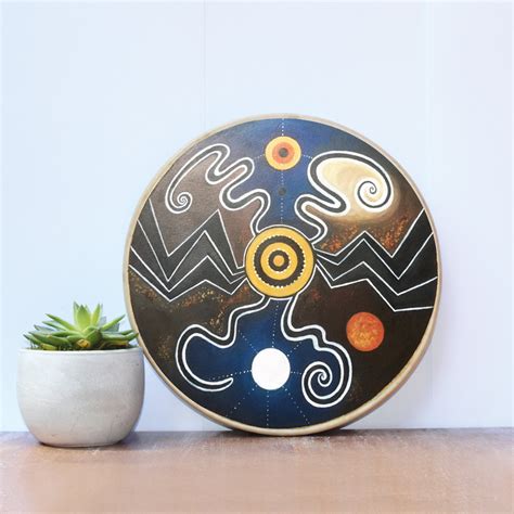 Shaman Drum - Dreamtime. Traditionally handcrafted, individually hand-painted design.