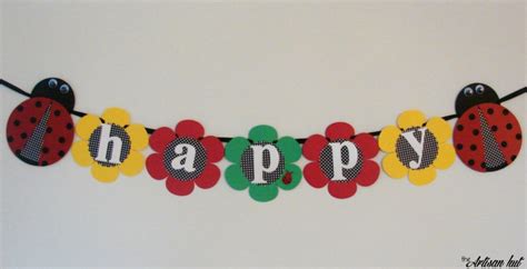 Ladybug Birthday Banner Ladybug Banner Birthday Banner - Etsy