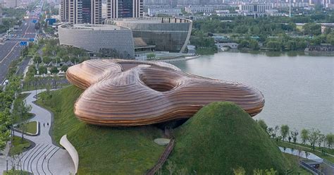 organic lines and undulating hills form CROX's liyang museum in china