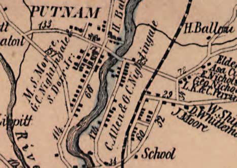 Map of Windham County, CT 1856