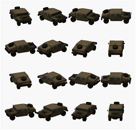 Car Sprite Sheet Png, Transparent Png - kindpng