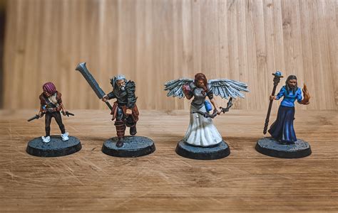 Speed painted these minis lastnight for tonight's D&D campaign. Each ...