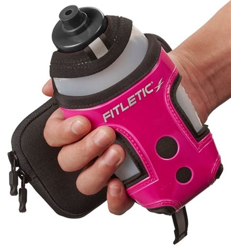 Fitletic Handheld Insulated Water Bottle with Phone Holder for Running Jogging or Walking ...