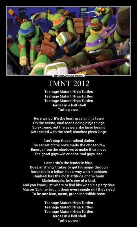 TMNT song =D my theme when I go places … | Teenage mutant ninja turtles ...