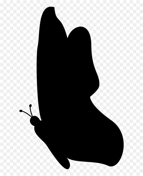 Butterfly Side View Black Silhouette Shape - Svg Silhouette Images ...