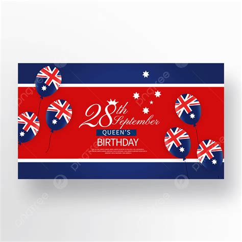 Red Blue Girl Birthday Banner Template Download on Pngtree