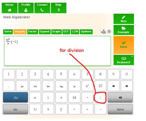 How do you show a division symbol... - Help