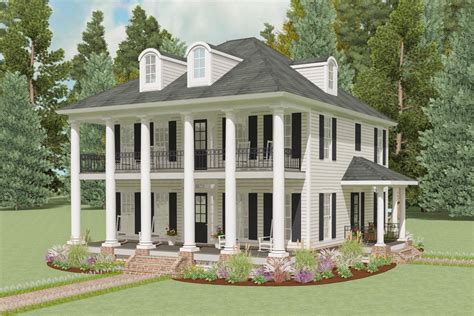 Exclusive Mini-Plantation House Plan - 130018LLS | Architectural ...