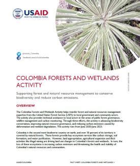 Fact Sheet Colombia Forests and Wetlands Activity | Colombia | Document | U.S. Agency for ...