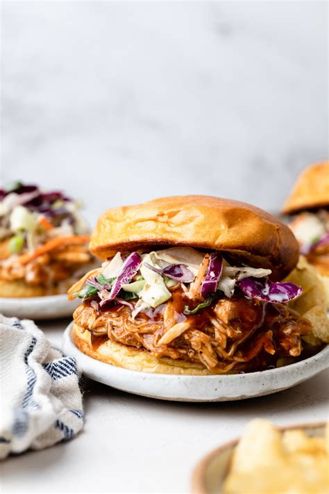 Easy BBQ Chicken Sandwiches - All the Healthy Things