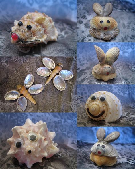 Seashell crafts, Shell animals, Shell crafts diy