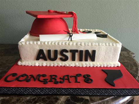 2016 graduation cake with cap and diploma by Angelino Cakes! | Graduation cakes, Cake, Birthday cake