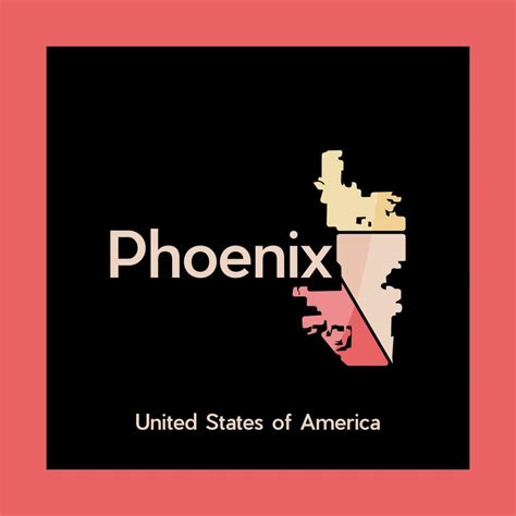 Map Of Phoenix City Geometric Creative Logo 23779984 Vector Art at Vecteezy