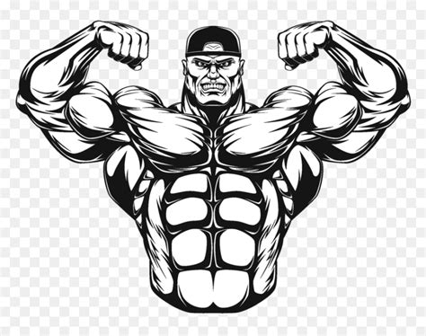 Female Bodybuilding Clip Art - Man Silhouette Bodybuilder PNG - Clip Art Library