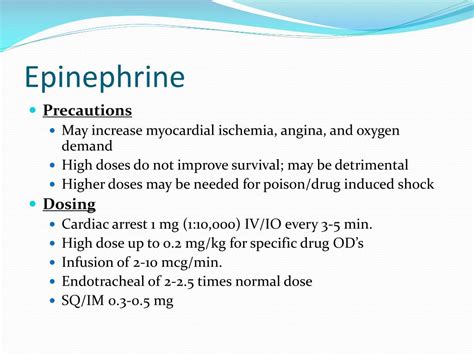 Acls Epinephrine Drip