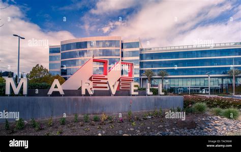 Santa Clara, CA/ USA - March 26, 2019: Marvell Semiconductor Inc. Corporate campus, Headquarters ...