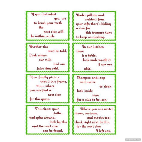 Secret Santa Riddles Printable - Gridgit.com