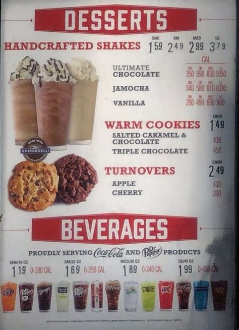 Arby’s menu – SLC menu