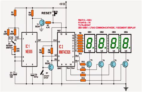 Digital Alarm Clock Circuit Diagram