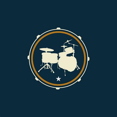 Drum Logo Design Template. drum Vector Illustration. music store logo. 7993716 Vector Art at ...