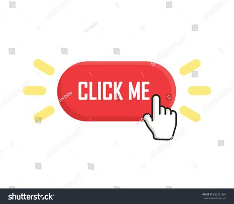 Click Me Button Element Websites Stock Vector (Royalty Free) 682557868 | Shutterstock