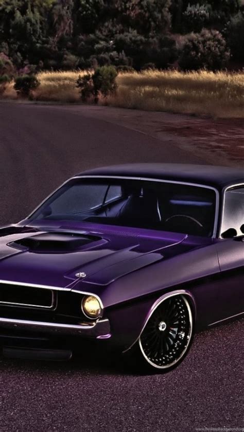 Download Wallpaper Of Dodge, Dodge Challenger, Muscle Car, Purple, - Dodge Challenger Wallpaper ...