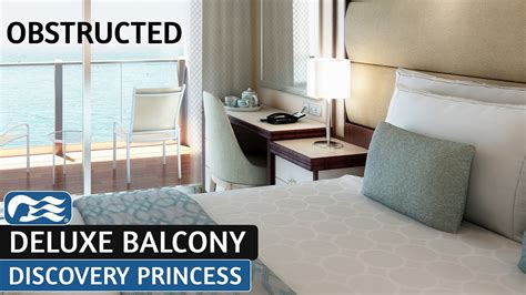 Discovery Princess | Deluxe Balcony Stateroom (Obstructed) | Full Walkthrough Tour & Review 4K ...