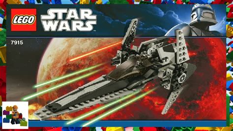 LEGO instructions - Star Wars - 7915 - Imperial V-wing Starfighter - YouTube