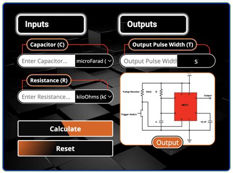 555 Timer Monostable Circuit Calculator - E-Digital Technology Latest Blogs & Articles