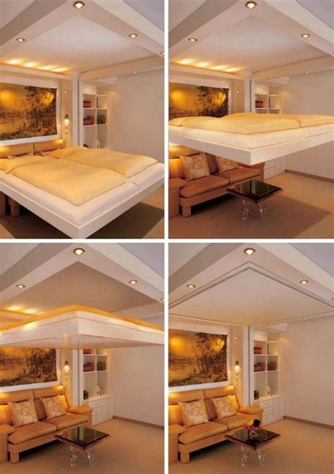 Ideas Geniales para Ahorrar Espacio en el Domitorio | Space saving beds, Beds for small rooms ...