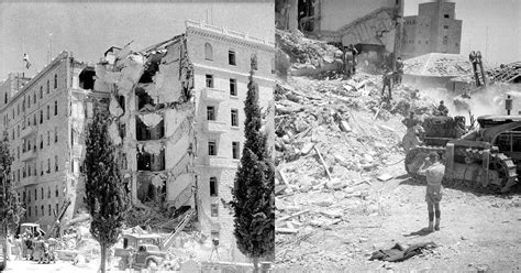 25 Photos of the King David Hotel Bombing of 1946