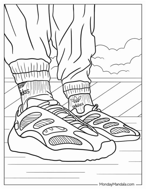 30 Shoe Coloring Pages (Free PDF Printables)