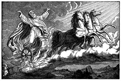 Elijah Taken up to Heaven in a Chariot of Fire and a Whirlwind | ClipArt ETC